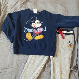 Disneyland Mickey Mouse Navy and Gray Kids Matching Set